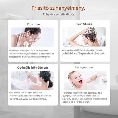 HYDROLUXE™  - Távolítsd el a klórt és a vízkövet a zuhanyból. Növeld a víznyomást, miközben minden használatnál vizet takarítasz meg. Tartalmaz 2 extra szűrőt. (+INGYENES szállítás).