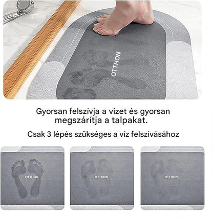 Drysafe™ - Az egyetlen fürdőszobai szőnyeg, ami percek alatt magától megszárad, megvéd az elcsúszástól... anélkül, hogy eláztatná a padlót vagy dohos szagot hagyna maga után – garantáltan