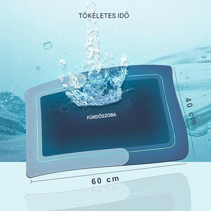 Drysafe™ - Az egyetlen fürdőszobai szőnyeg, ami percek alatt magától megszárad, megvéd az elcsúszástól... anélkül, hogy eláztatná a padlót vagy dohos szagot hagyna maga után – garantáltan