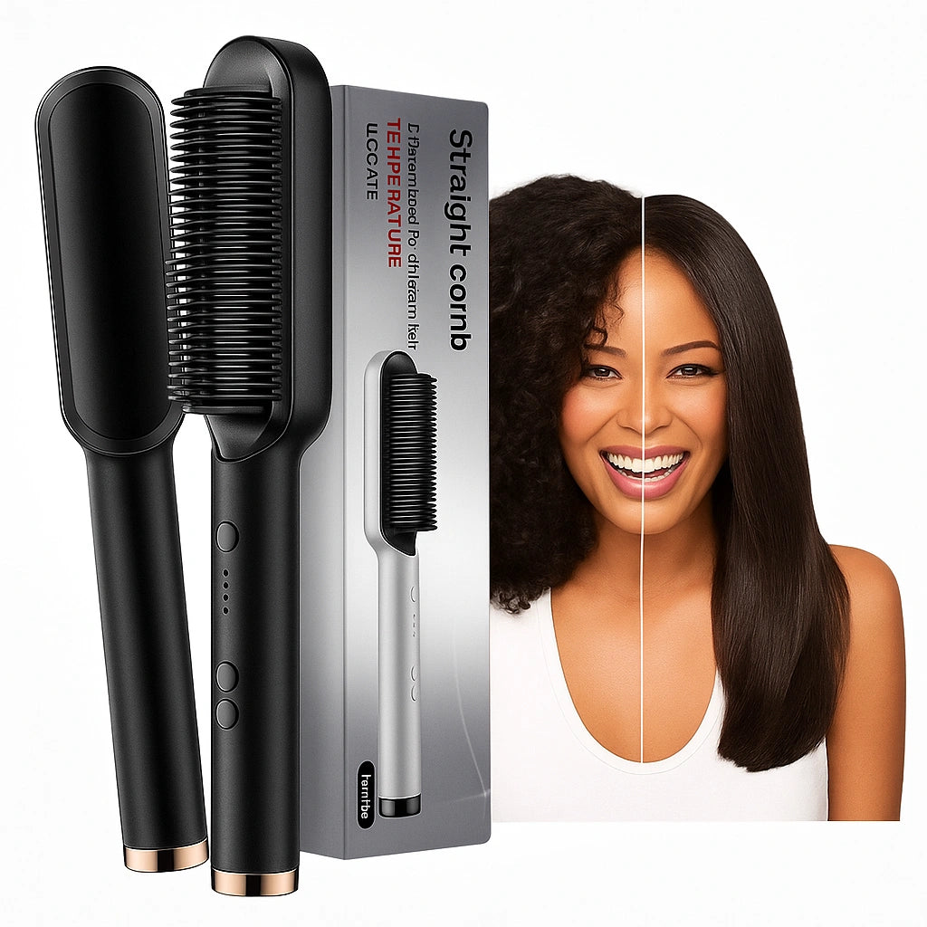 Prémium Egyenesítő – Az első ionos hajkefe, amely egyetlen húzással simává varázsolja a hajad.