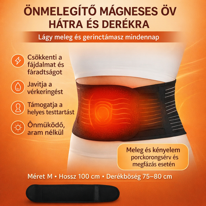 Backfix™ - az egyetlen turmalinos deréköv, amely meleget ad, és lehetővé teszi, hogy órákon át állva is derékfájás nélkül lehess (ma ingyenes ems masszírozó, 12000 ft értékben).