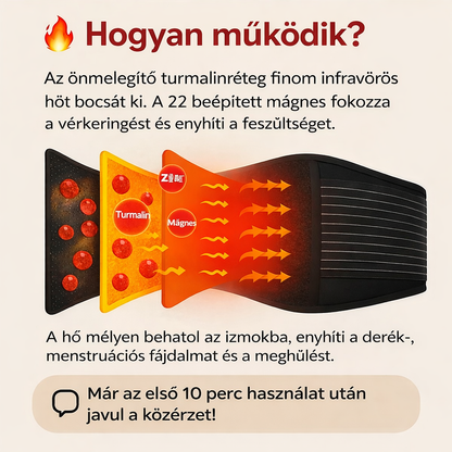 Backfix™ - az egyetlen turmalinos deréköv, amely meleget ad, és lehetővé teszi, hogy órákon át állva is derékfájás nélkül lehess (ma ingyenes ems masszírozó, 12000 ft értékben).