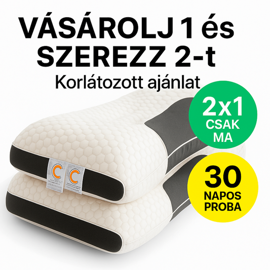 1 + 1 INGYENES | SLEEPFORM™ – Meg fogod szüntetni a nyakfájást, és újra úgy fogsz aludni, mint egy kisbaba. Hőszabályozó huzatokkal együtt.