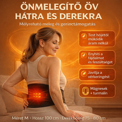 Backfix™ - az egyetlen turmalinos deréköv, amely meleget ad, és lehetővé teszi, hogy órákon át állva is derékfájás nélkül lehess (ma ingyenes ems masszírozó, 12000 ft értékben).