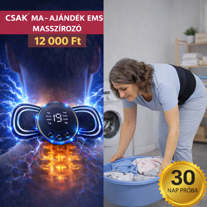 Backfix™ - az egyetlen turmalinos deréköv, amely meleget ad, és lehetővé teszi, hogy órákon át állva is derékfájás nélkül lehess (ma ingyenes ems masszírozó, 12000 ft értékben).