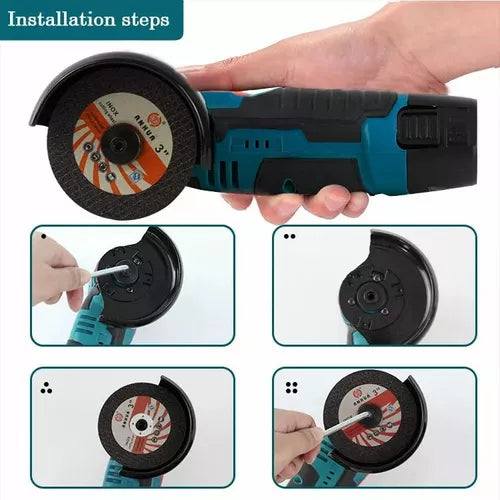 SpinCut™ – Vágj bármit fáradság nélkül ezzel a vezeték nélküli, profi sarokcsiszolóval – akár egy órás használattal (2 ingyenes vágótárcsával együtt).