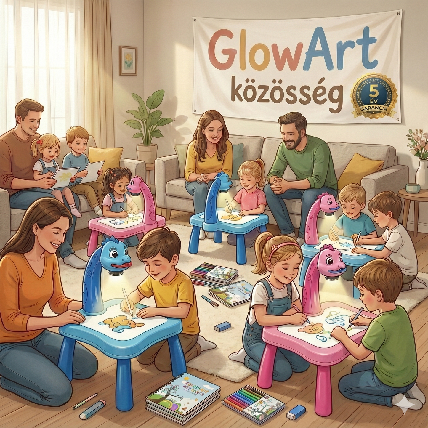 GlowArt™: Érd el, hogy elfelejtse a mobilt, és építsen új neuronokat a művészettel. (Új Trend 2026) + Ingyen Filctollak és Füzet