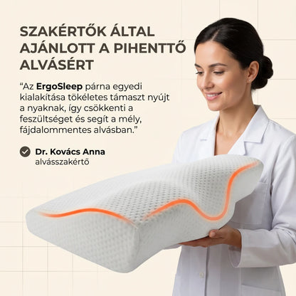 Ergosleep™ - Az egyetlen U alakú párna, amely 100%-ban megszünteti a nyakfájást, vagy visszafizetjük a pénzét (INGYENES hipoallergén atkavédő huzattal). adv