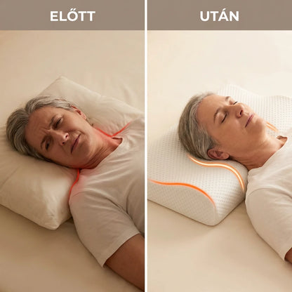 Ergosleep™ - Az egyetlen U alakú párna, amely 100%-ban megszünteti a nyakfájást, vagy visszafizetjük a pénzét (INGYENES hipoallergén atkavédő huzattal). adv