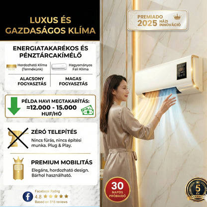 AirMAX AC™ - Az első légkondicionáló, amellyel pénzt spórolsz, és egész télen melegen tartja az otthonod anélkül, hogy elszállna a villanyszámla *(Hőszivattyút és ingyenes távirányítót tartalmaz)