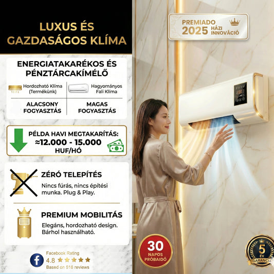 AirMAX AC™ - Az első légkondicionáló, amellyel pénzt spórolsz, és egész télen melegen tartja az otthonod anélkül, hogy elszállna a villanyszámla *(Hőszivattyút és ingyenes távirányítót tartalmaz)